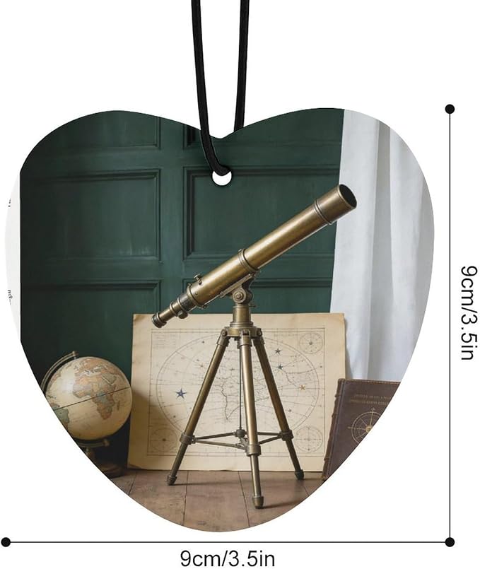 5PCS Car Air Freshener Hanging Personalized Double Sided Telescope Globe Car Fresheners Long Lasting New Cars Scents Cute Automotive Freshies for Closets Drawers (tea)