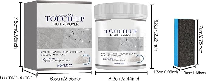 Marble Polishing Powder - Kitchen Tile Cleaner For Grease &amp Stains Restore Shine &amp Protect Stone Surface(3PCS)