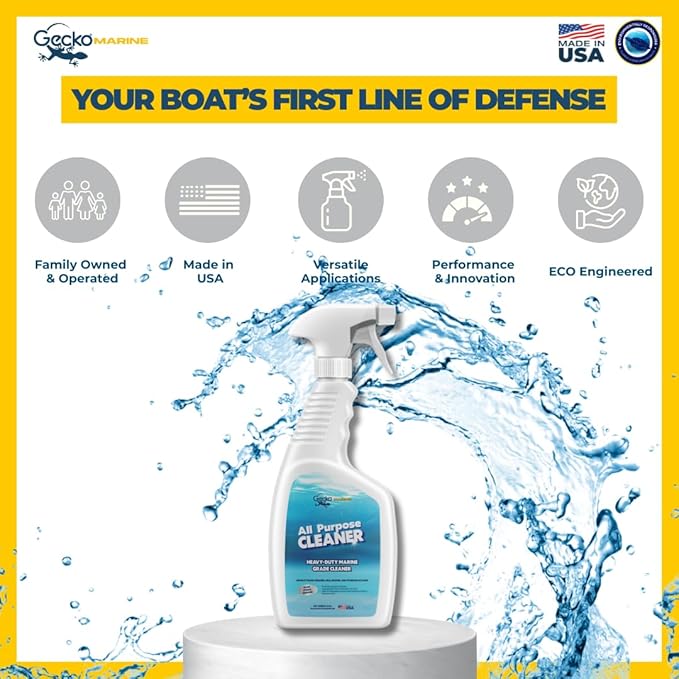 All Purpose Cleaner – Eco-Friendly Marine Degreaser – Non-Corrosive Fast-Acting Formula – 6 x 32 oz Bottles