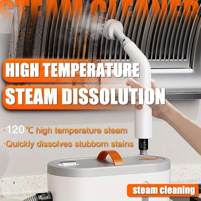 Steam Cleaner Portable Handheld Steamer for Cleaning Large Capacity Tank Pressurized Steam Cleaning Machine for Home Car Bathroom Kitchen Furniture Grout Floor Tile
