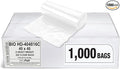 Aluf Plastics 45 Gallon Clear Trash Bags (1000 Count) With BioFlex Technology - 40 x 48 - 16 Micron Equivalent High Density Garbage Bags