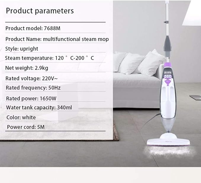 Spray Mop Self Wringing Microfiber Mop Flat Floor Mop Kit 360 Degree Rotation Dry and Wet Cleaning Mop Steam Mop Combo Comprehensive Decontamination Sterilization