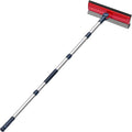 DSV Standard Professional Window Squeegee | 2-in-1 Window Cleaner Sponge and 10 Soft Rubber Strip with Extension Pole 34 INCH &amp 86.5 cm | Adjustable to Clean from Multiple Angles