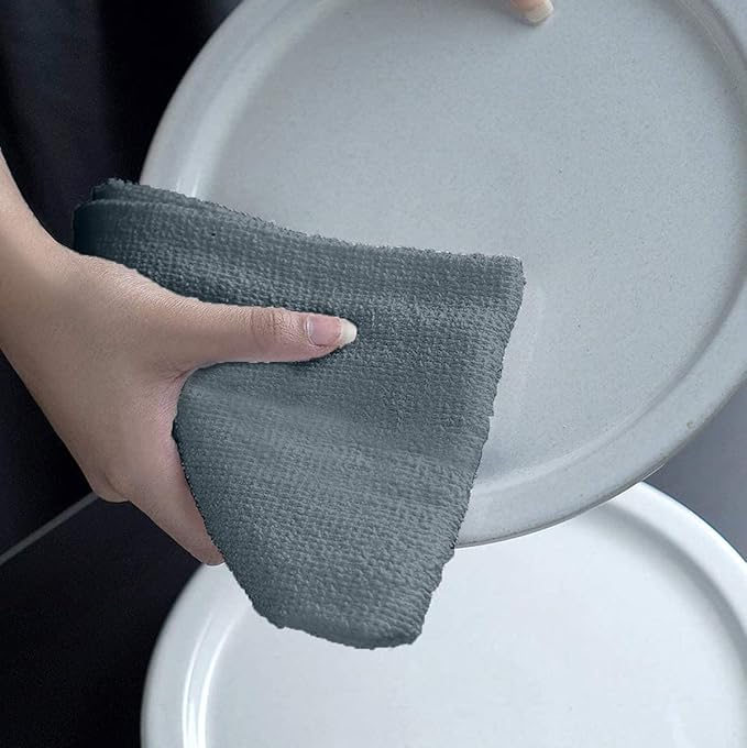 Avalon Towels Bar Towels (Pack of 60) Size 14x17 Inches – 100% Cotton Absorbent and Reusable Cleaning Rags Multipurpose Cleaning Towels Terry Cloth Rags Durable Shop Rags (Grey)