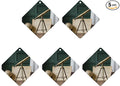 5PCS Car Air Freshener Hanging Personalized Double Sided Telescope Globe Car Fresheners Long Lasting New Cars Scents Cute Automotive Freshies for Closets Drawers (tea)