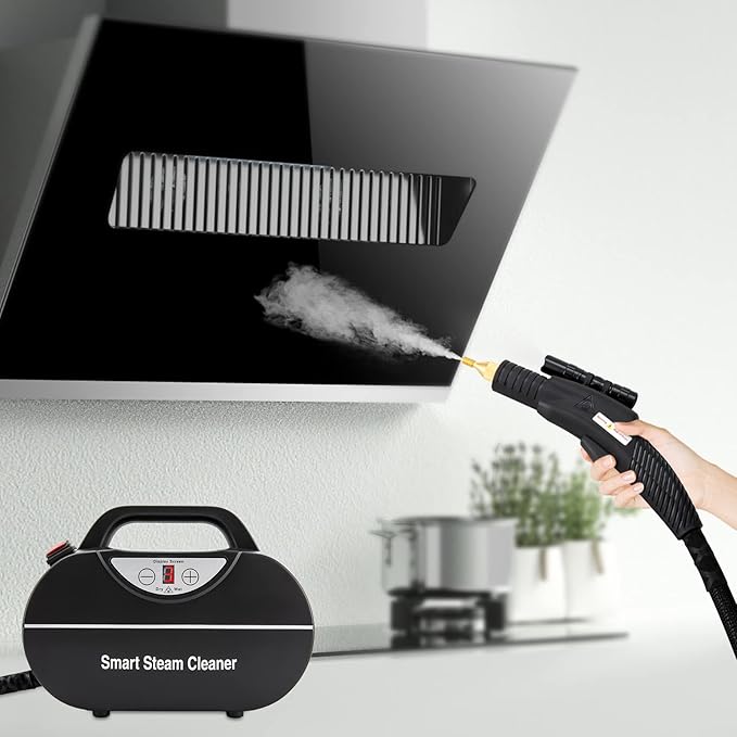Handheld Steam Cleaner 1800W Car Steam Cleaners for Home Use Wet and Dry Adjustable Portable Steam Cleaner for Cleaning with Torch High Pressure Steam Cleaner for Car Detailing