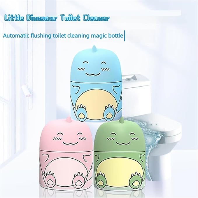 Toilet Cleaner &amp Toilet Deodorizer Wonder 2025 New Toilets Bowl Cleaner Bottle Cute Dinosaur-Shaped Bathroom Toilets Tank Cleaner with Ocean Jasmine And Peach Scent (3 Mix)