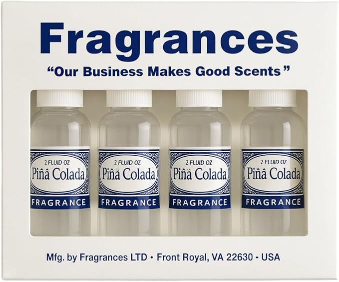 Rainbow RainMate Sirena Hyla Compatible Vacuum Fragrances – Assorted Fragrance 4-Pack For Water-Based Vacuums (Pina Colada)