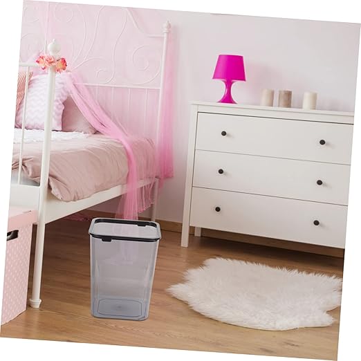 Alipis Storage Bucket Wastebasket Plastic Trash Can Decorative Practical Office Home