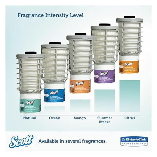 Scott Essential Air Freshener Refill (12373) Mango Automatic / Continuous Release 6 Refills / Case