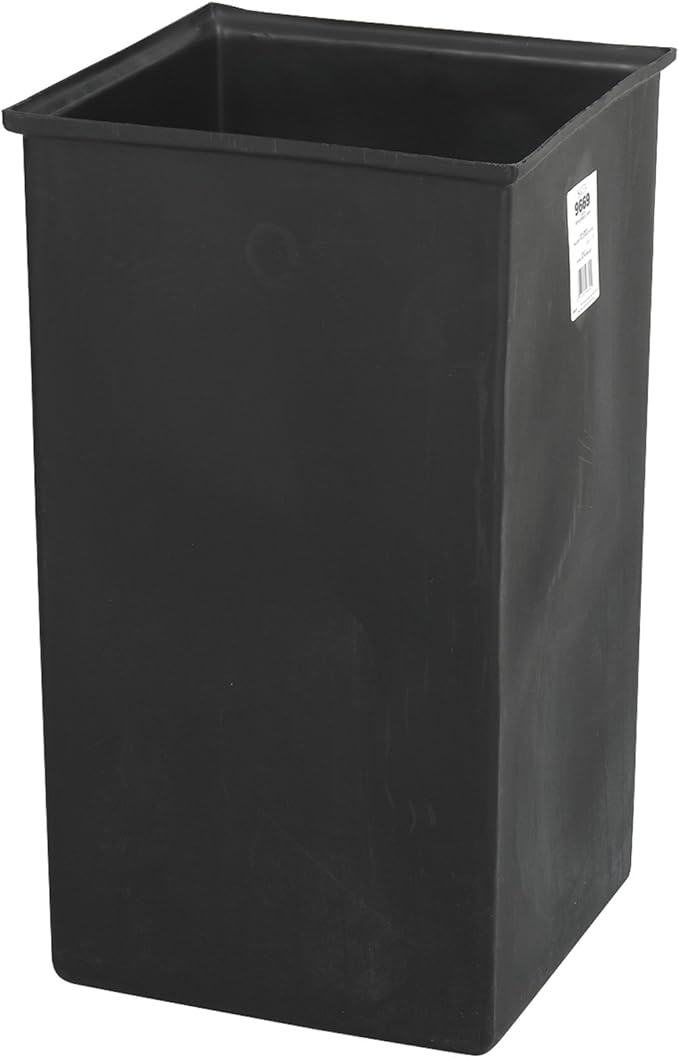 Safco Trash Can Liner for 36 Gallon Garbage Cans Plastic Insert Easy to Remove and Clean Black