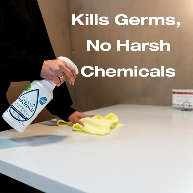 Hypochlorous Acid Spray For Home 1 Gallon - Cleaner &amp Disinfectant – Safe for Kids &amp Pets – Multi-Purpose Hypochlorous Acid Cleaner – Eco-Friendly HOCl Spray