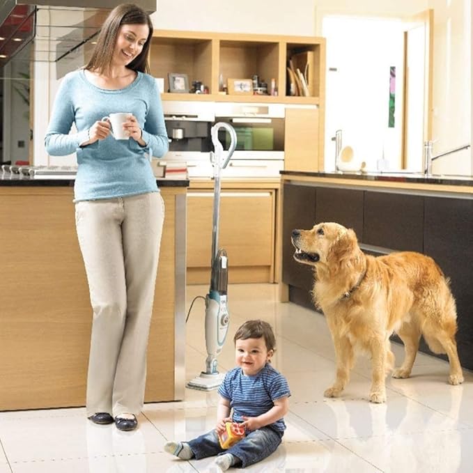 Steam Mop Powerful Floor Steamer Cleaner Mopper with Automatic Steam Control for Hardfloor Laminate Tile Grout and Carpet