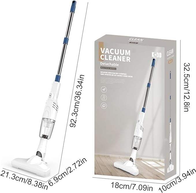 2026 New Stick Vacuum Cordless Rechargeable Carpet Shampooer Machine Deep Cleaner Cordless Vacuum Cleaners for Home Powerful Smart 2-in-1 Vacuuming &amp Mopping for Car Office &amp Home Cleaning