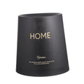 PRETYZOOM Lidless Round Trash Can Double-Layer Garbage Container for Bedroom Office and Bathroom Nordic Style Waste Basket Eco-Friendly Design Compact Black