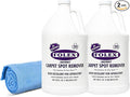 FOLEX Instant Carpet Spot Remover 128 oz - Powerful Stain Remover for Carpets Upholstery &amp Rugs - Eliminates Pet Stains Grease Red Wine Food Makeup &amp More - With Reusable Cleaning Cloth -