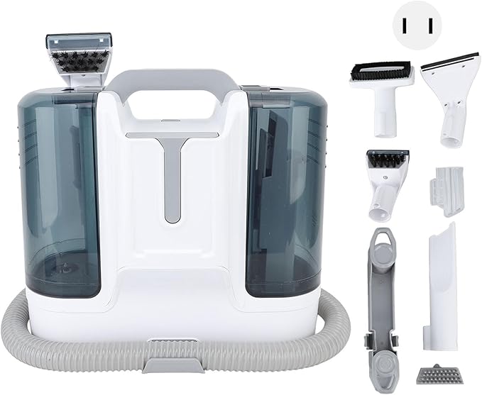 Carpet Cleaner Machine 2 Water Portable Handheld Carpet Cleaner 450W for Sofa (US Plug 110V)