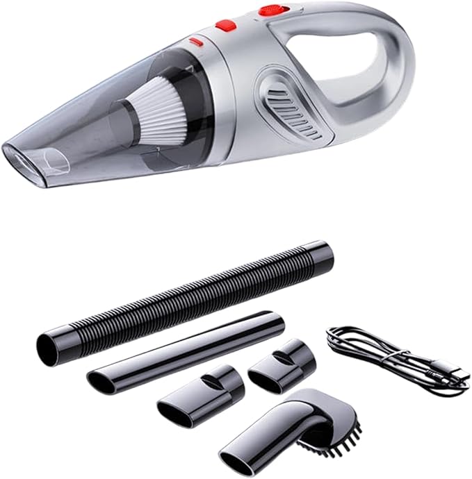 Portable Car Vacuum Rechargeable Car Machine Technology Small Design ABS Texture for Travel Use