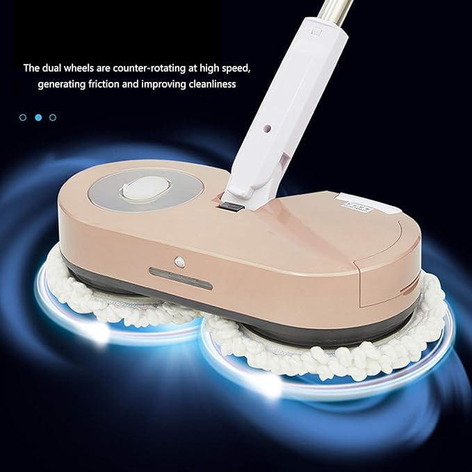 Steam Mops Home Wireless Electric Mop Mopping Machine Cleaning Machine Hand-Held Vacuum Floor and Carpet Steam Cleaner with LED Light Orange (Orange)