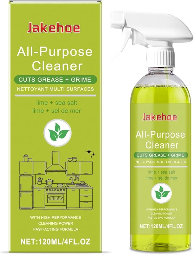Multi-Surface Cleaner For Kitchen &amp Bathroom - Removes Grease Stains &amp Limescale - Safe For Marble Stainless Steel(2PCS)