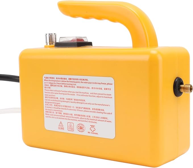 High Pressure Steam Cleaner For Car Handheld Pressurized Steam Cleaner Tankless Cleaning Machine Adjustable Portable Cleaning Machine For Home Car Detailing Kitchen Appliances