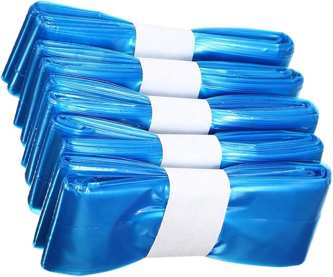 iplusmile 5 Rolls Blue Diaper Pail Bags 260mm X 7m Pe Odor-proof Trash Bags for Diaper Disposal and Outdoor Use