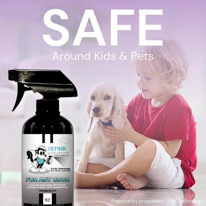The Stink Solution Tranquility For Any Odor Eliminating Spray For Sweat Urine &amp Foul Odors. Safe To Spray On Hands Clothes Furniture Mattresses &amp More. Works Instantly. - 2 16 oz Bottles