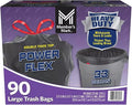 Member Mark 33-Gallon Power Flex Drawstring Trash Bags 90 ct.