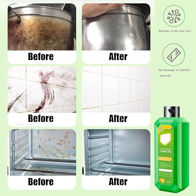 Powerful Multifunctional Concentrated Cleansing Lotion 300g Powerful Multifunctional Cleaner Cleaning Milk House Cleaner for Multi-Scene Clean (3pcs)