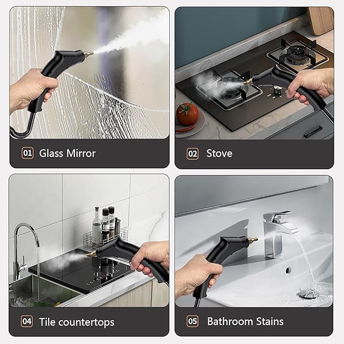Handheld Steam Cleaner Steam Cleaners Mop Portable Powerful Canister Steamer for Grout Tile Hard Floors Appliances &amp More