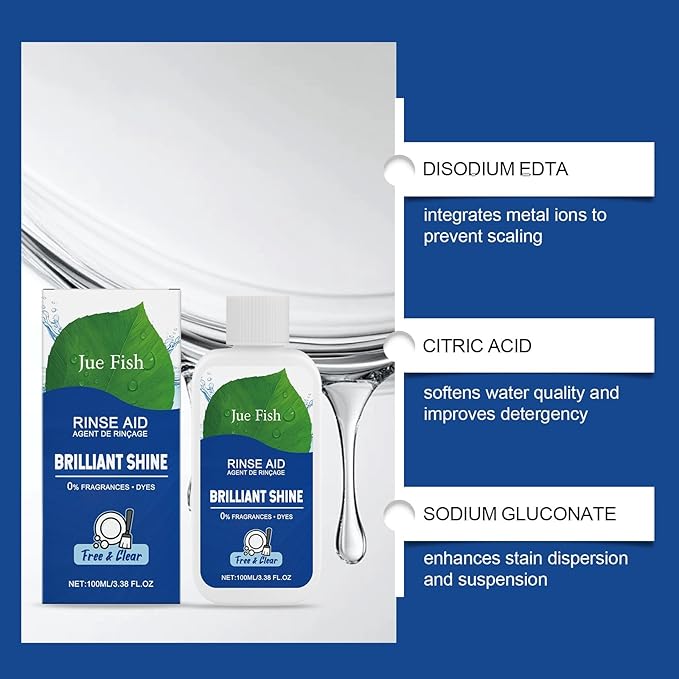 Dishwasher Cleaner - Removes Stains &amp Limescale Shines Dishes Prevents Residue Fits Multiple Models(3PCS)