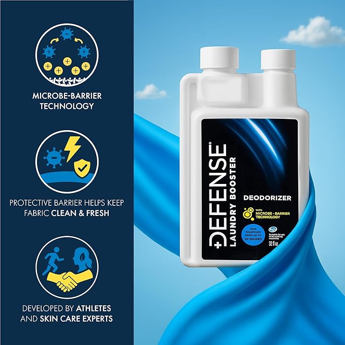 Defense Soap Laundry Additive Deodorizer | Protects Wrestling Jiu Jitsu Bjj Gi Activewear Fabrics from Stains and Odors 32 Fl Oz