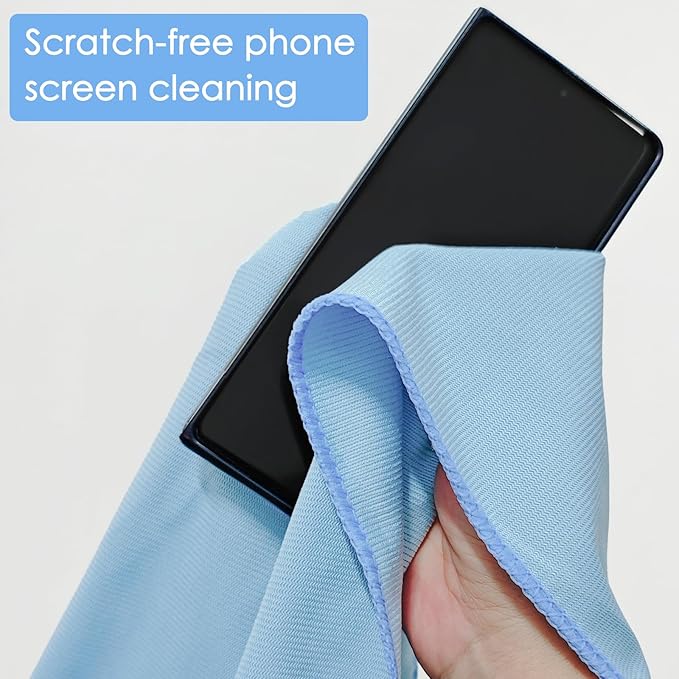24 Pack Microfiber Glass Cleaning Cloth 16 Inch X 16 Inch Polishing Cloths Glass Cleaning Towel Lint Free Cloth for Cleaning Windows Glasses Mirrors Windshields Stainless Steel