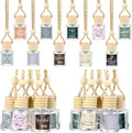 30 Pcs Employee Appreciation Gifts Bulk Empty Glass Car Air Freshener Hanging Diffuser Thank You Gifts for Employee Nurse Staff Dietician Social Worker Volunteer