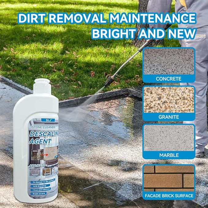 500ml Marble Cleaner Remover Granite Descaling Agent Stone Stain Cleaner Professional Stone Cleaning - Stain Remover for Cleaning Concrete Marble Granite Tile