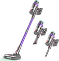 Cordless Vacuum Cleaner 550W 48kPa 60 Mins Runtime Vacuum Cleaners for Home Stick Vacuum with Intelligent Display Rechargeable Battery and Anti-Tangle Brush Perfect for Pet Hair/Carpet/Floors