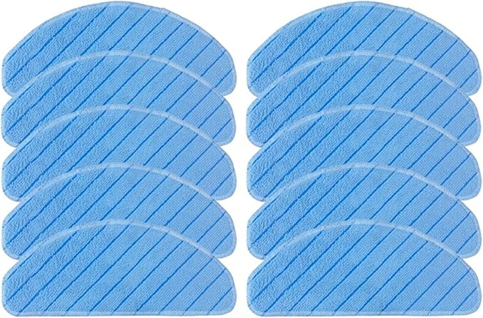 Washable Mop Cloth Pads Compatible for Ecovacs Deebot Ozmo T8 Max T9 Max T9 N8 N9 Robot Vacuum Cleaner Rags(10pcs)