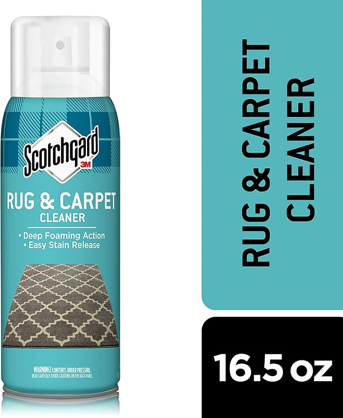 Scotchgard Rug &amp Carpet Cleaner Fabric Cleaner Blocks Stains Cleaning Sprays Make Cleanup Easier Two 16.5 oz Cans