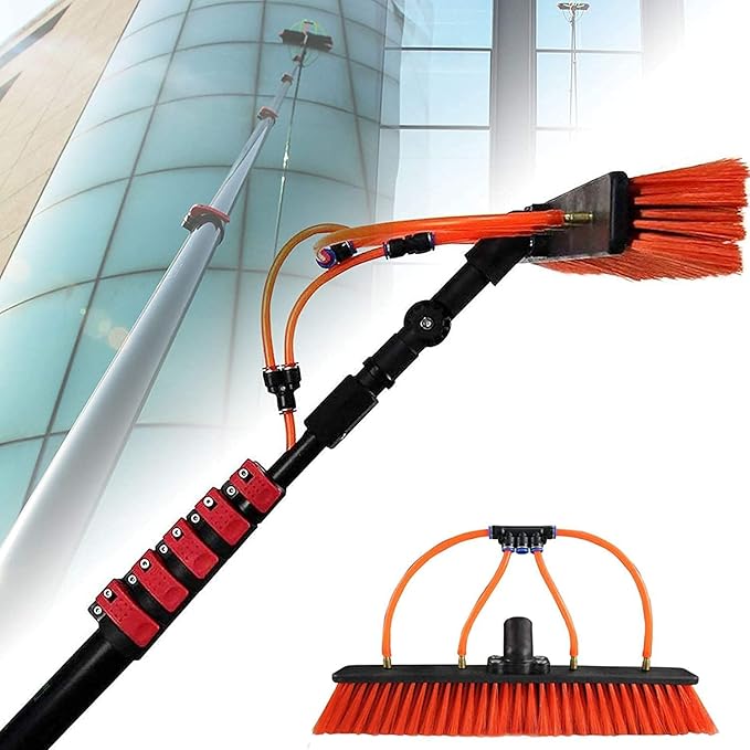 3.6-11M Window Cleaning PoleWindow Cleaner KitWater/Hose Fed PoleWindow Cleaning Brush EquipmentCleaning Photovoltaic Solar PanelsPhotovoltaic Panel Cleaning T