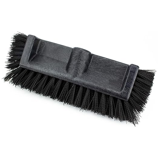 SPARTA Multi-Level Tile Scrub Brush 12 Wide Brush Head Heavy-Duty Tile Cleaning Brush with End Bristles for Commercial Tiles Tubs and Floor Plastic 12 Inches Black (Pack of 12)