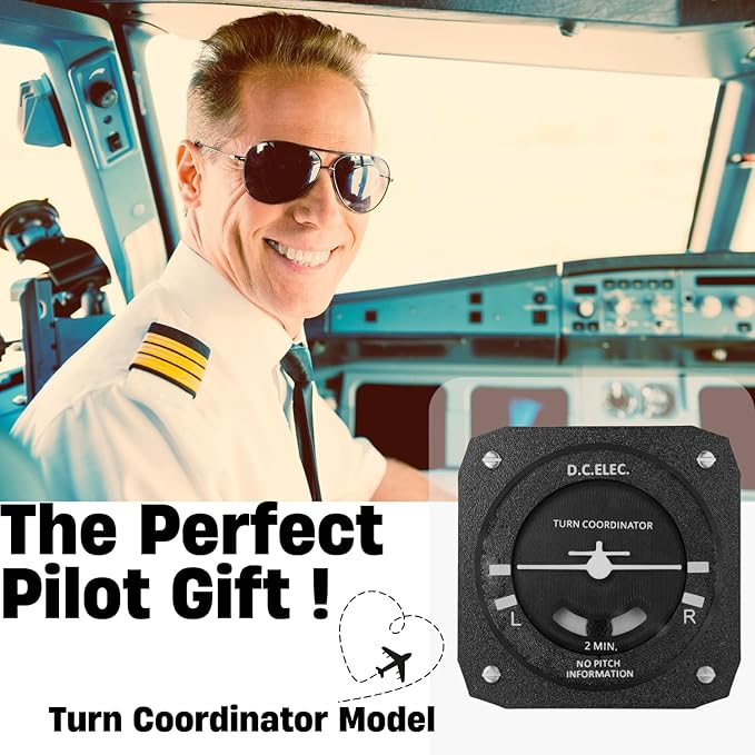 Pilot Gifts Turn Coordinator model for Car VentAviation Gift of Flight school Airplane novelty gifts for men Father's Day Christmas Birthday