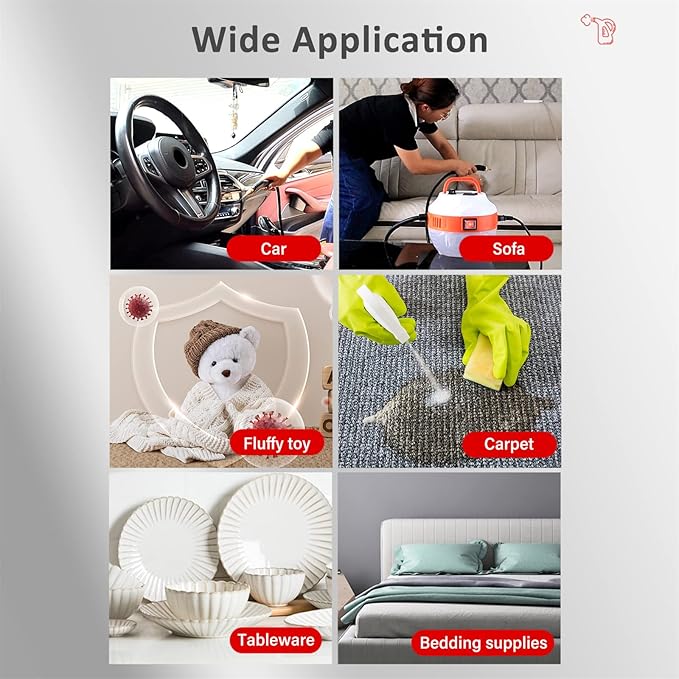 2800W Handheld Steam Cleaner Portable High Temperature Steam Cleaning Machine for Home Use Car Detailing Kitchen Bathroom Furniture with Cleaning Tool Kit and 1000mL Water Tank