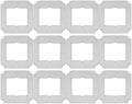 (12 Pack) Replacement Mop Pads Compatible with ECOVACS Winbot Mini Window Cleaning Robot Part No. W-CC02-0012 Washable Mop Cloths Accessories Kit Mop Pad Refill Replacement Kit