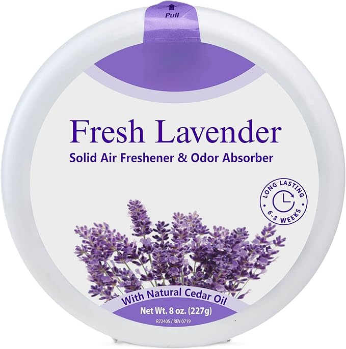 Febr+eze Air Freshener Bundle Ocean Spray 8.8oz 2 Count + Lavender Closet Odor Absorbing Solid 8oz