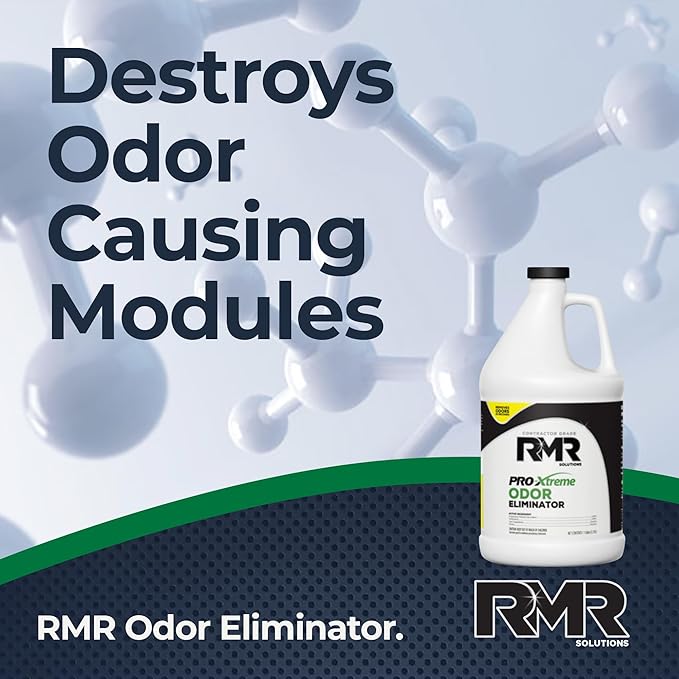 RMR PRO-Xtreme Odor Eliminator Commercial-Strength Formula Naturally Destroys Odors Organic Solution Tackles The Worst Odors No Masking or Cover-Up Fragrances Safe and Easy to Use 1 Gallon