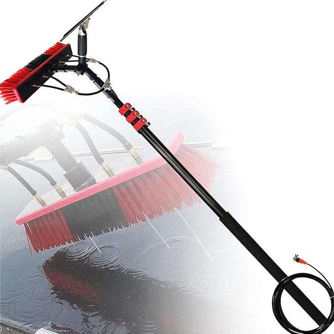 Professional Window Cleaning35cm Brush Head Water Fed WindowPhotovoltaic Panel Cleaning Tools Solar Panel Cleaning Window High Cleaner20FT(6M)