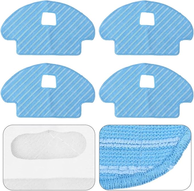 Carbon Filter Mop Cloth Spare Parts Soft Texture Vacuum Cleaner Cleaning Pad High Water Absorption Compatible for Ozmo 610 Robotic Vacuum