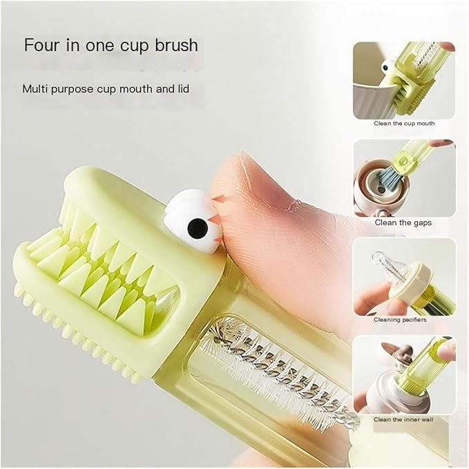 3 Packs 3 in 1 Cup Lid Cleaning Brush U-Shaped Rim Brush &amp Straw Cleaner Multifunctional Tiny Detail Brush for Bottle/Cup Kitchen Household Cleaning Tool