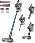 NADALY Cordless Vacuum Cleaner for Home 500W 40KPA Stick Vacuum Cordless with 45Mins Runtime Anti-Tangle Lightweight 1.5L Dust Cup 8-in-1 Rechargeable Vacuum for Hardwood Floor Carpet Pet Hair