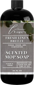Lapew Fresh Linen Scented Mop Soap - Luxury Floor Cleaner Concentrate for Mopping Tile Laminate Vinyl &amp Hardwood | Streak-Free Low-Foam | 36 oz
